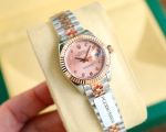 Rolex Datejust 28mm 904L Steel eta2671 Movement Pink Face Two-tone Rose Gold Strap Lady Watch